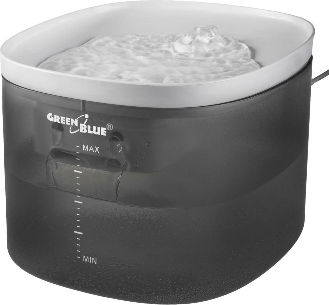 Avtomatski dozirnik vode za hišne ljubljenčke, GreenBlue GB392, 3 L, USB, siv