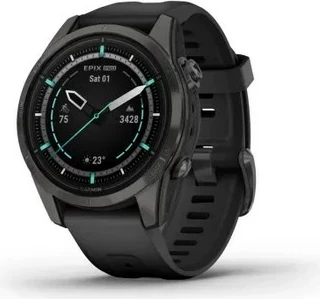 Pametna ura EPIX PRO Gen 2, 42 mm, titan, 32 GB, siva - Garmin