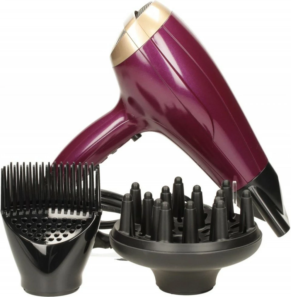 Sušilec za lase 2300 W, ionski, 3 stopnje temperature, 2 hitrosti, vijoličen Remington Your Style D5219