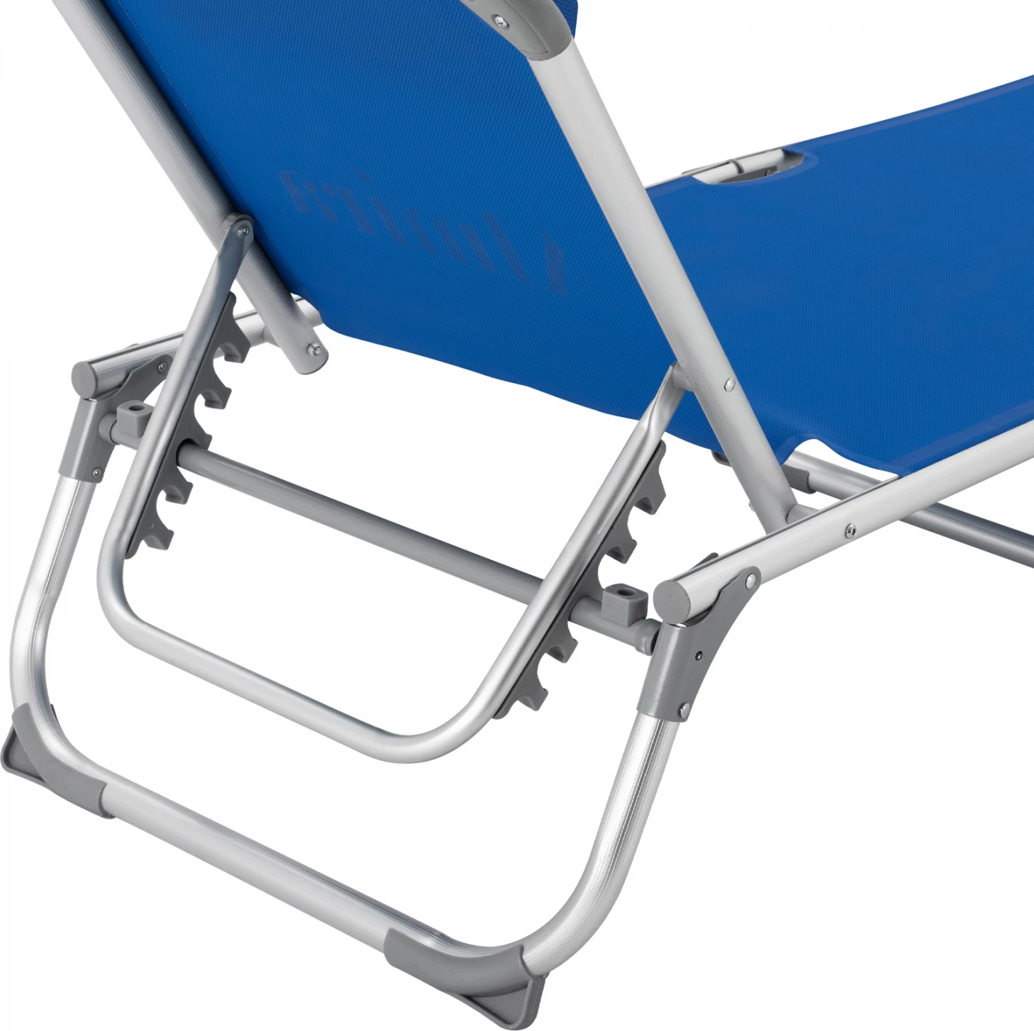 Ležalnik za plažo FH5054.01 težki tip modri aluminij 188x58x28-80 cm