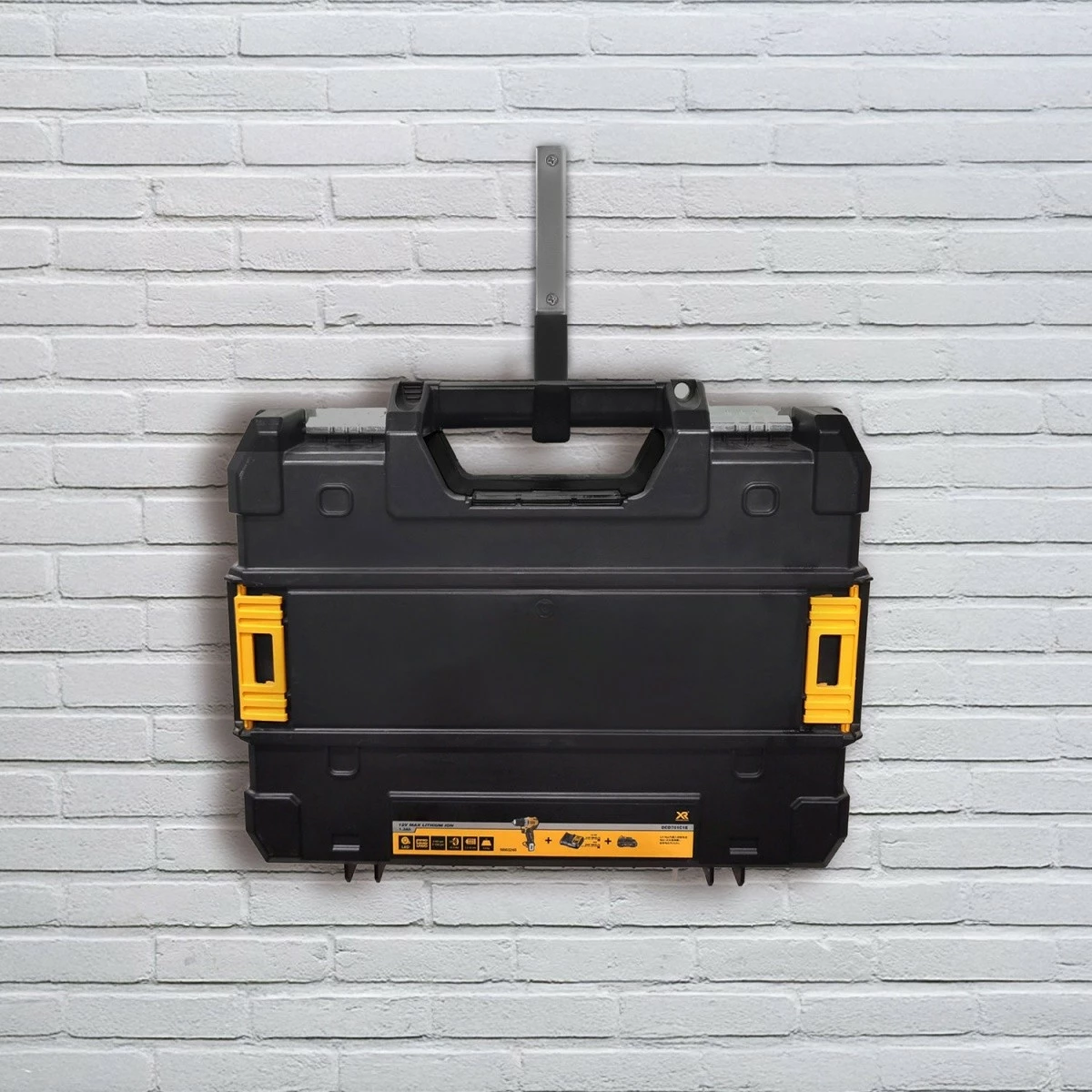 Stenska nosilka iz jekla, črna, Maclean MC-480, max 10 kg