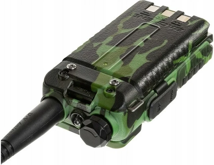 Walkie-talkie kamuflažni BAOFENG UV-5R HTQ, 1800 mAh, komplet z dodatki