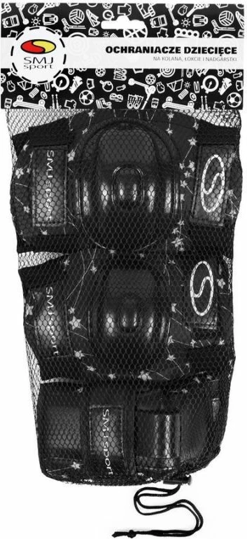 Zaščitna oprema za otroke SMJ, črna