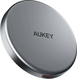 Brezžični polnilec AUKEY MagFusion Aura Qi2, 15 W, črn