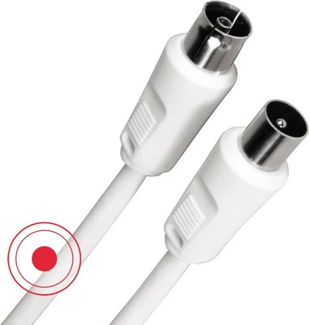 Antenski kabel 75 dB, 3 m, bel Hama