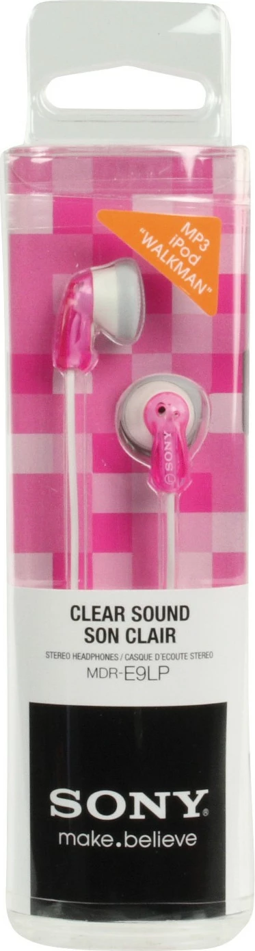 In-ear slušalke SONY MDR-E9LPP, 1,2 m, rožnato prozorne