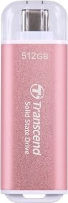 Zunanji SSD 512 GB, USB 10Gbps, Type-C, rožnat — Transcend ESD300P