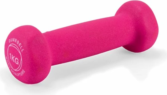 Dumbbell 1 kg, roza – Body Sculpture BW 513
