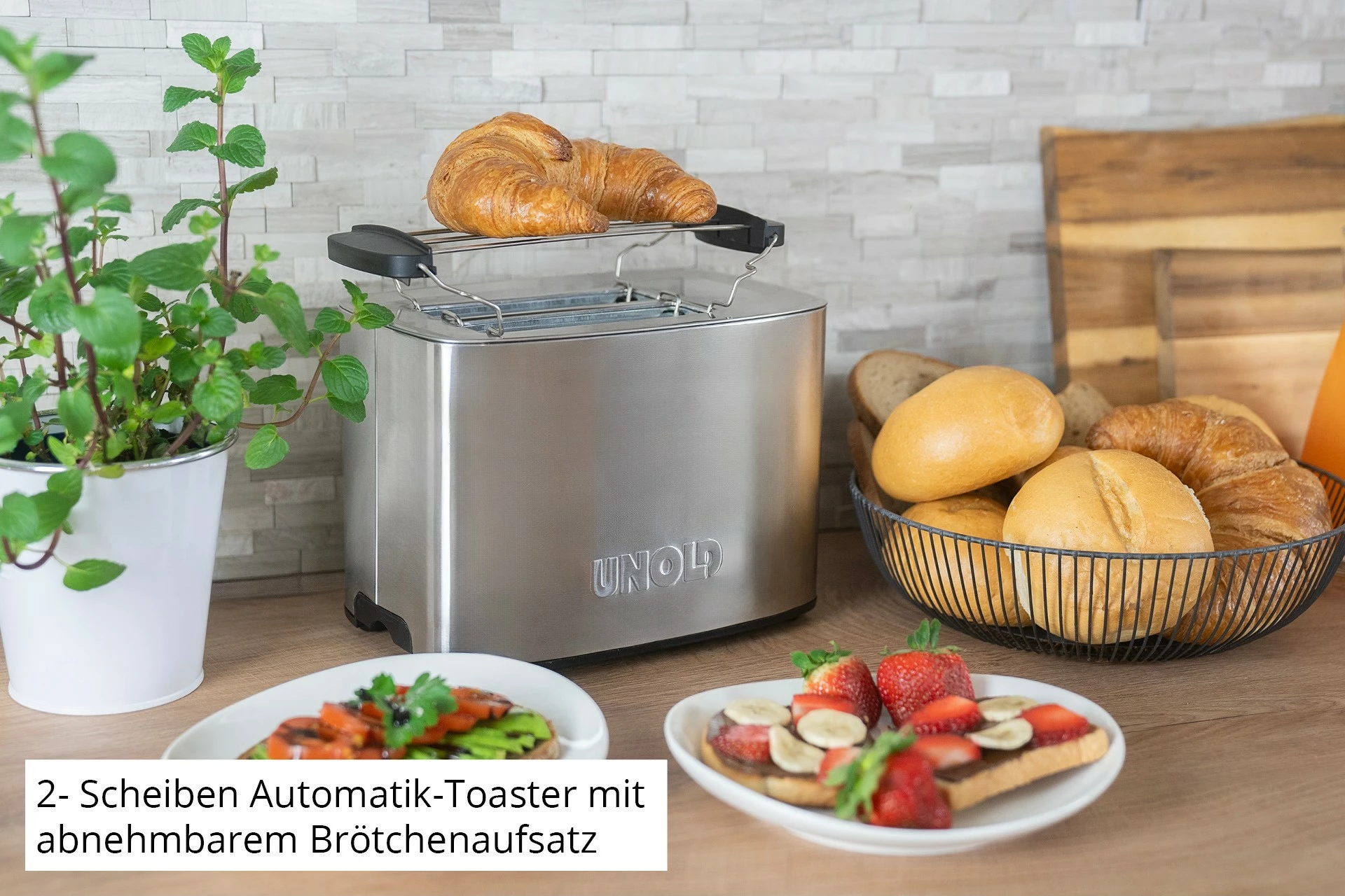 Toaster, 2 rezini, Inox UNOLD Thommy Toaster, 2 rezini, Inox UNOLD Thommy