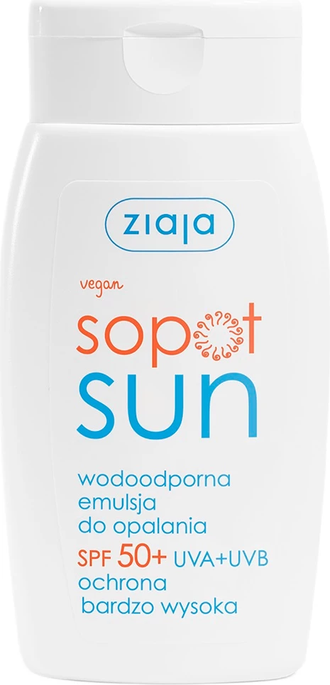 Emulzija za sončenje, vodoodporna, SPF50+, 125 ml — Ziaja Sopot Sun