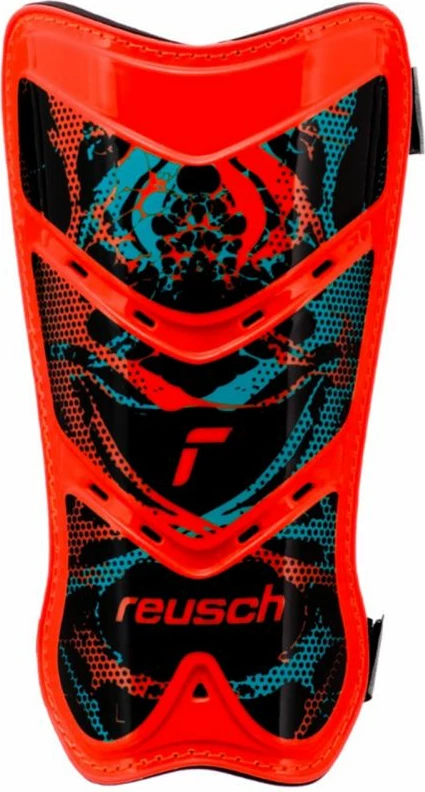 Ščitniki za goleni Reusch Attrakt Lite moški, črno-rdeči