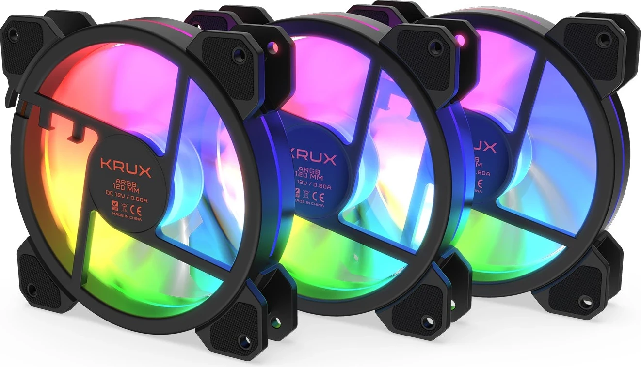 Hlajenje Krux Lunar ARGB, 3 x 120mm