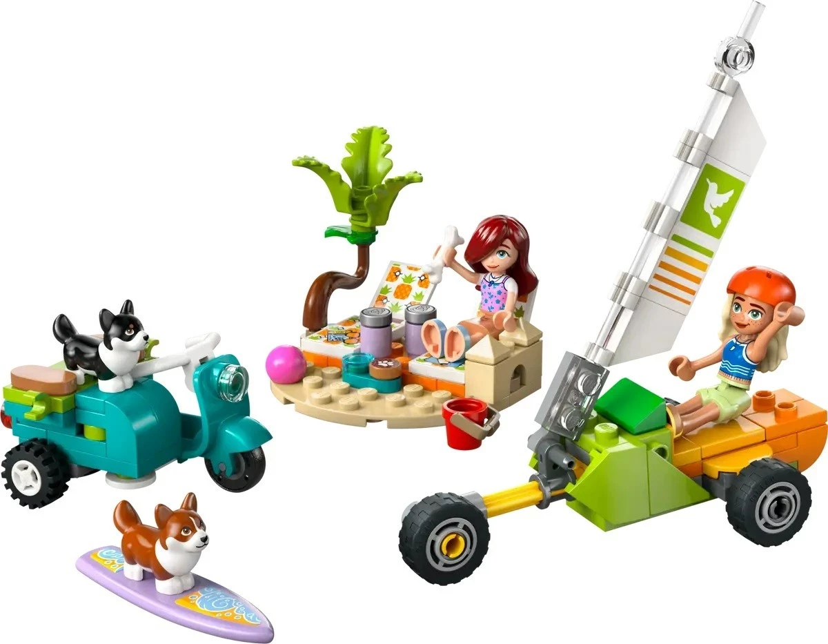 Set s psi na surfu in skuterjem, LEGO Friends 42641