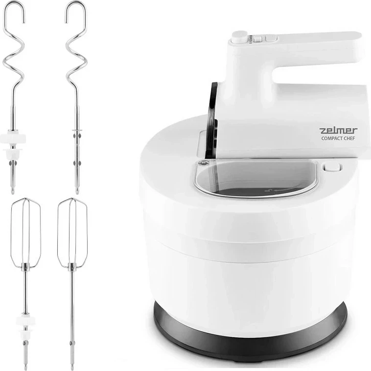 Stojalni mešalnik Zelmer ZHM2759, 1000 W, 6 hitrosti, 3,5 L, bel
