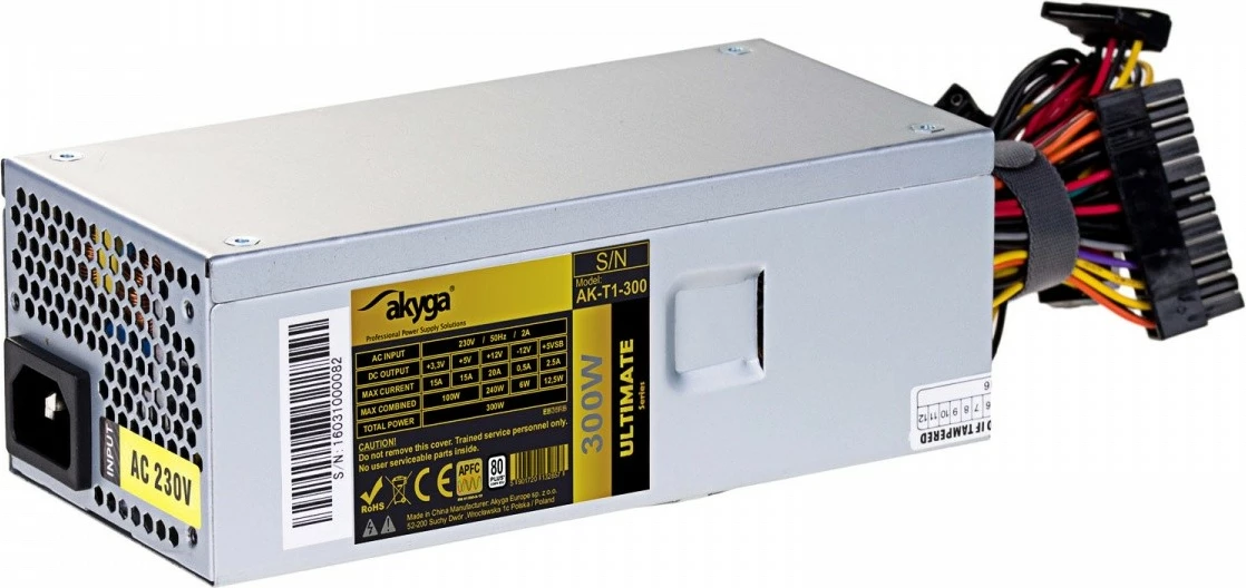 Napajalnik AKYGA AK-T1-300, 300W, TFX, 80 PLUS