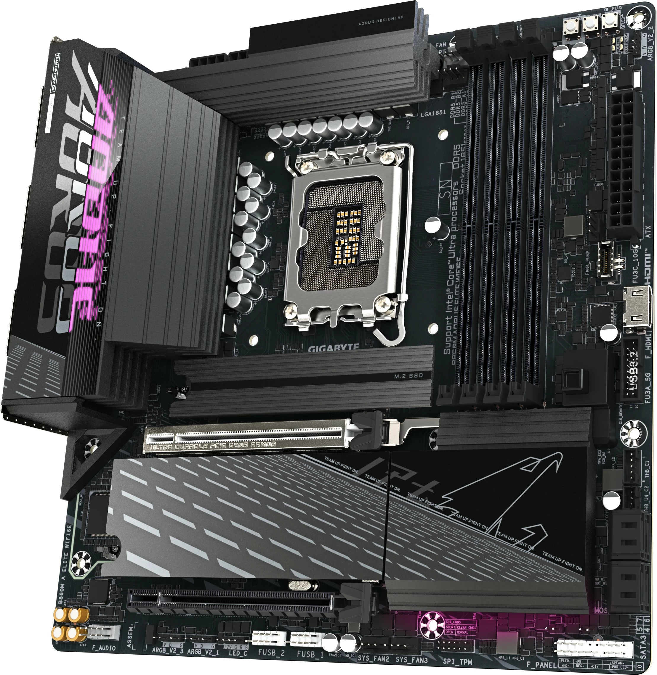Plošča za matično ploščo Gigabyte B860M AORUS ELITE WIFI6E, LGA1851