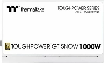 Modularen napajalnik za računalnik Thermaltake ToughPower GT PS-TPT-1000FNFAGE-W, 1000 W, ATX 3.1, 80 PLUS Gold, bel (Snow)