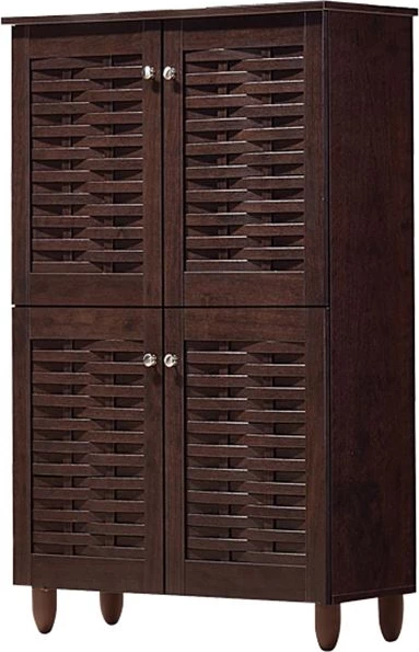 Lesena omara za čevlje s 4 vrati FH2210.01 Wenge 77x34x123