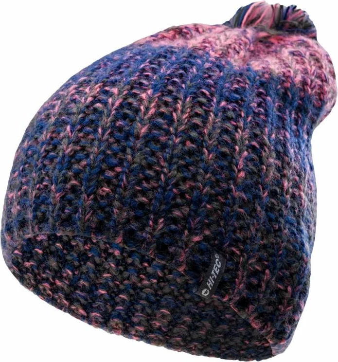 Zimska kapa za ženske Hi-Tec Lady Halla, temno modra in rožnata