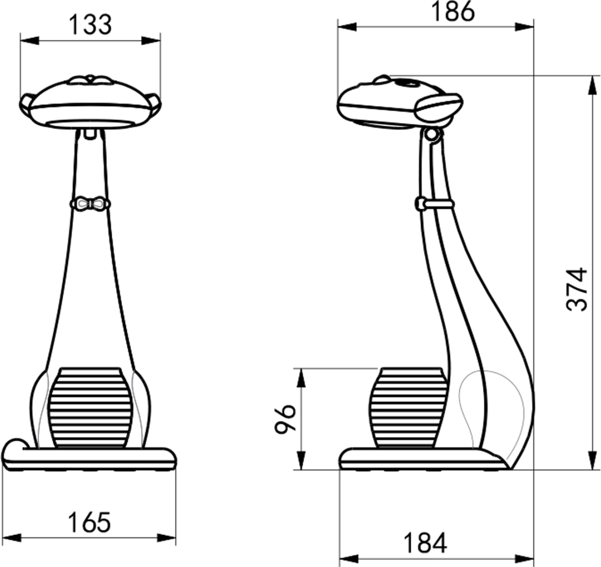 Otroška namizna svetilka LED figura mačke BADOO FH4457.01 bela ABS s držalom za pisala