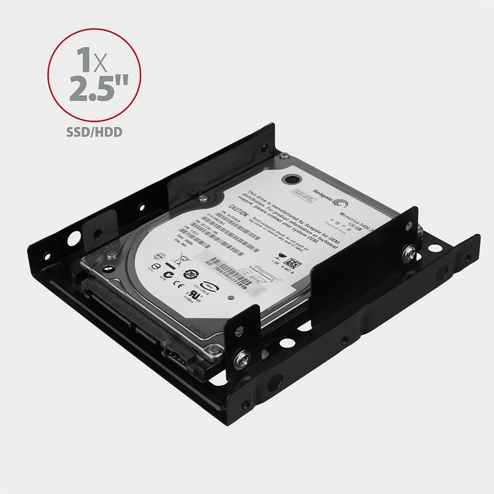 Nosilec za 2x 2,5" HDD/SSD v 3,5" režo, AXAGON RHD-225, črn Nosilec za 2x 2,5" HDD/SSD v 3,5" režo, AXAGON RHD-225, črn