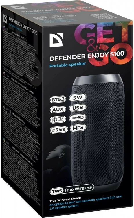 Bluetooth zvočnik Defender Enjoy S100, črn
