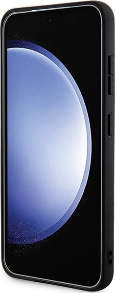 Zaščitni ovitek Ferrari Hot Stamp V Lines MagSafe za Samsung Galaxy S24+, črn