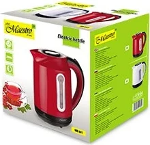 Električni čajnik Maestro MR-041, 1,7 L, 2000 W, rdeč