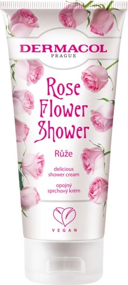 Kremast gel za tuširanje za ženske Dermacol Flower Shower Delicious Rose, 200 ml