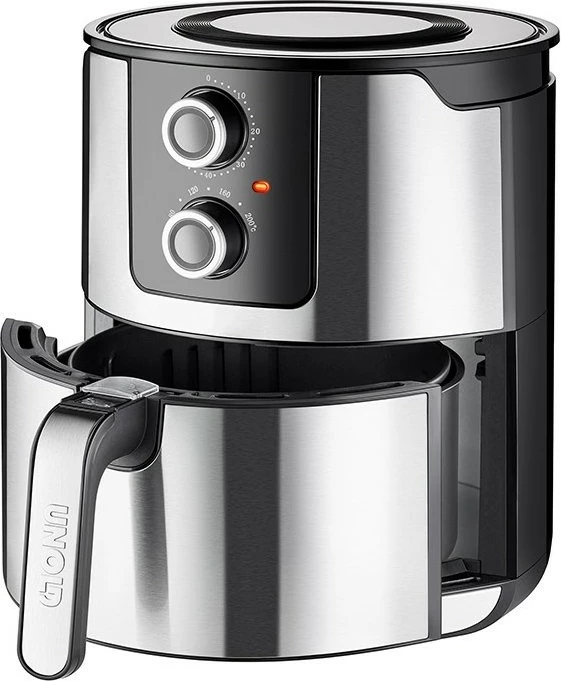 Friteza na vroči zrak, UNOLD 58655, 5 L, 1 kg, 80–200 °C, črna Friteza na vroči zrak, UNOLD 58655, 5 L, 1 kg, 80–200 °C, črna