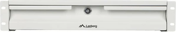 Sklopni predal za 19" regal, 2U 360 mm, LANBERG, siv
