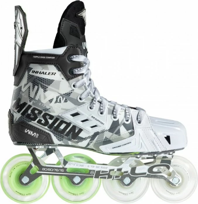 Hokejske inline tekaške atlete za otroke Mission, bele in sive