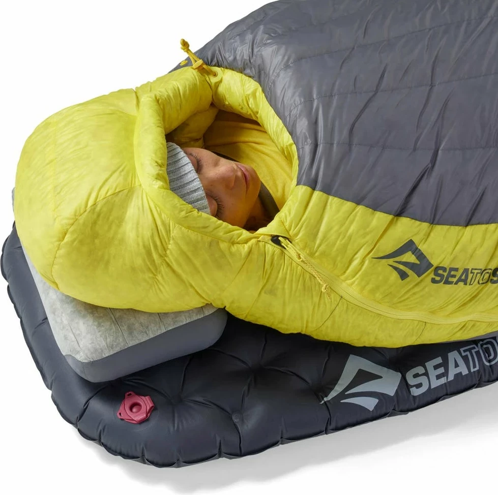 Spalna vreča Mummy Sea To Summit ASL041071-331703, siva in rumena