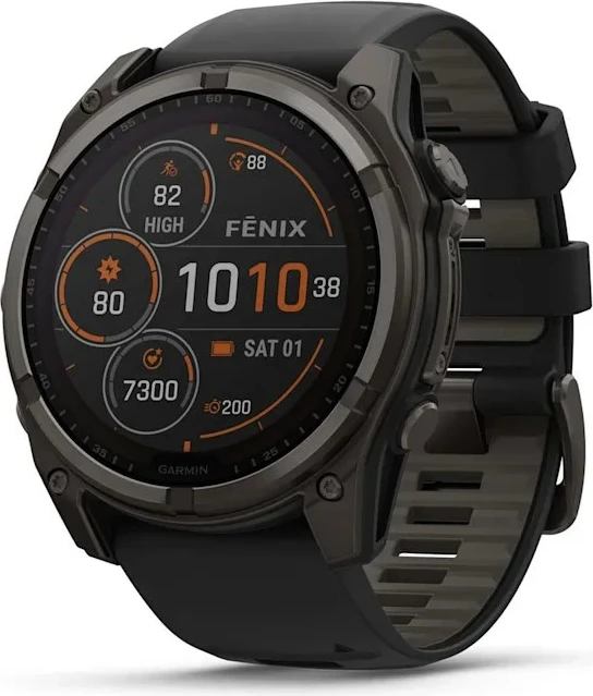 Pametna ura, Garmin fenix 8, 51 mm, 32 GB, titan, črna