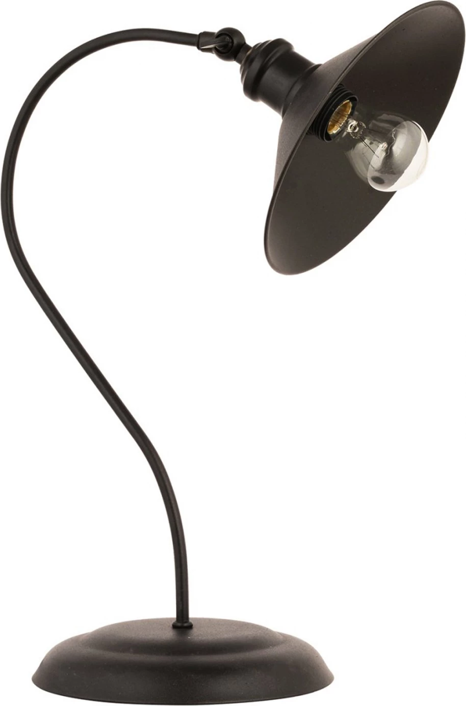 Kovinska namizna svetilka v črni barvi FH7571.01 22x50 cm