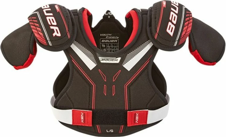 Mekane zaščitne ščitnike za ramena za otroke Bauer, rdečkasto rjavi
