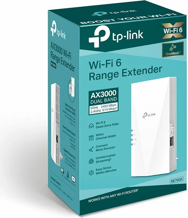 Mesh WiFi 6 razširilec AX3000, TP-Link