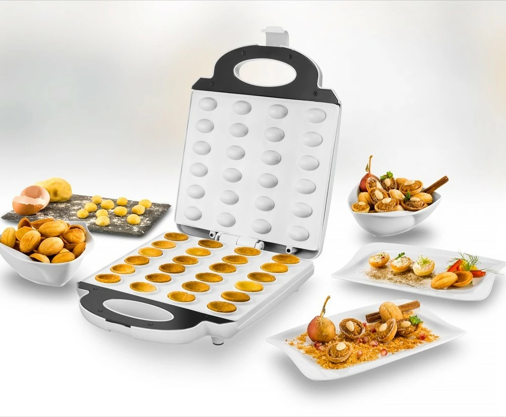 Aparat za vaflje Unold 48360, 24 vafljev, inox, plastika, bela Aparat za vaflje Unold 48360, 24 vafljev, inox, plastika, bela