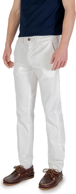 Hlače za moške Borghese, bele