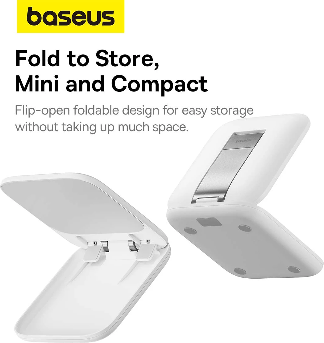 Držalo za tablico, zložljivo, belo Baseus BS-HP009 Seashell Series