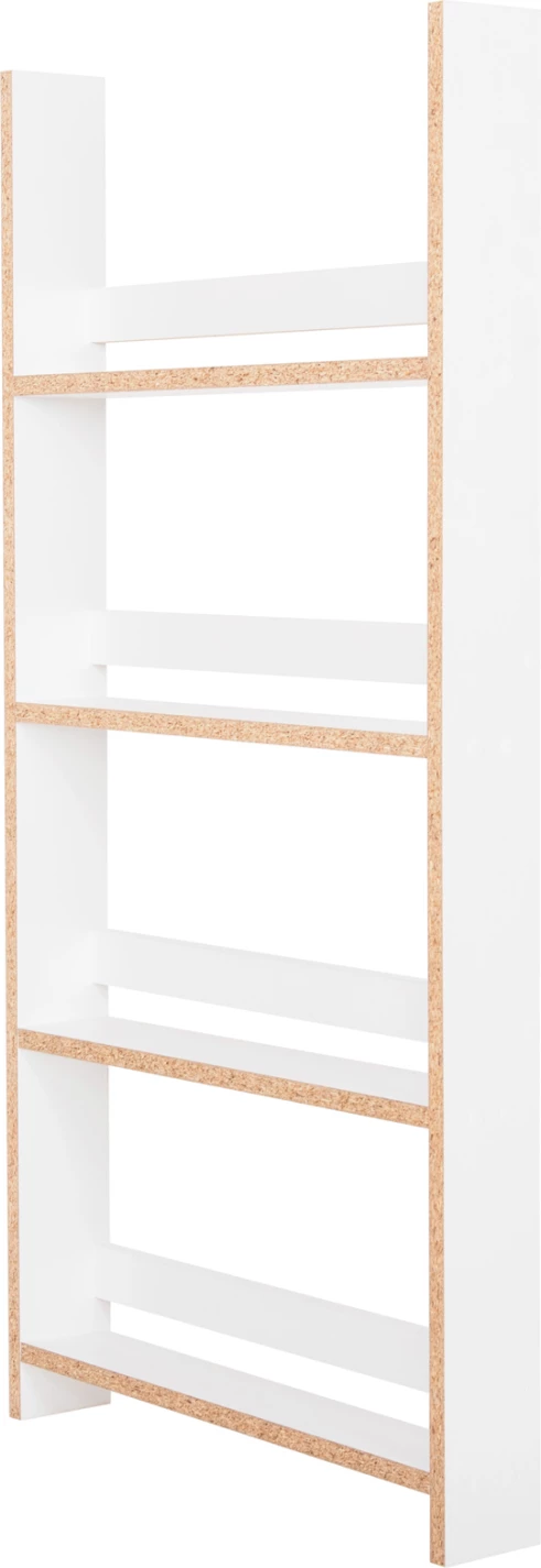 Stenske police SANI FH18224.01 melamin v beli barvi 60x10x120Hcm (4 police)