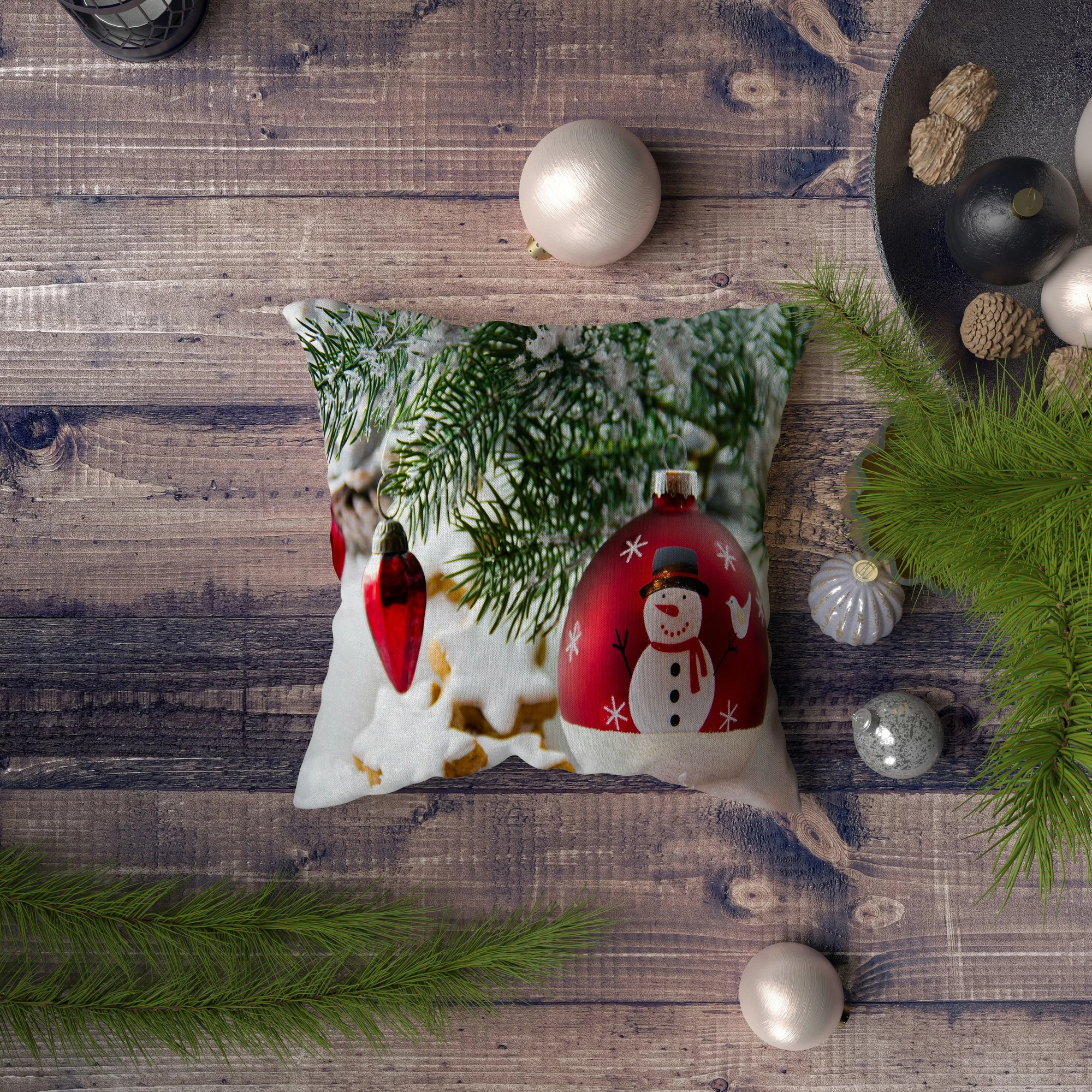 Dekorativna prevleka za blazino, Aberto Design NYXMAS032, večbarvna, 43x43 cm