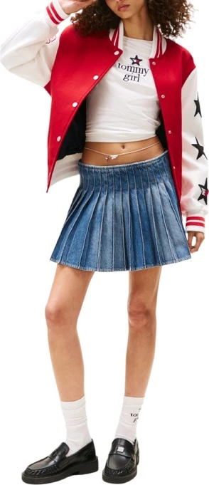 Obleka Tommy Hilfiger Jeans, ženska, modra