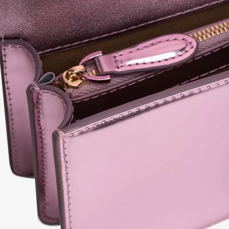 Majhna elegantna torbica Pinko, rožnata