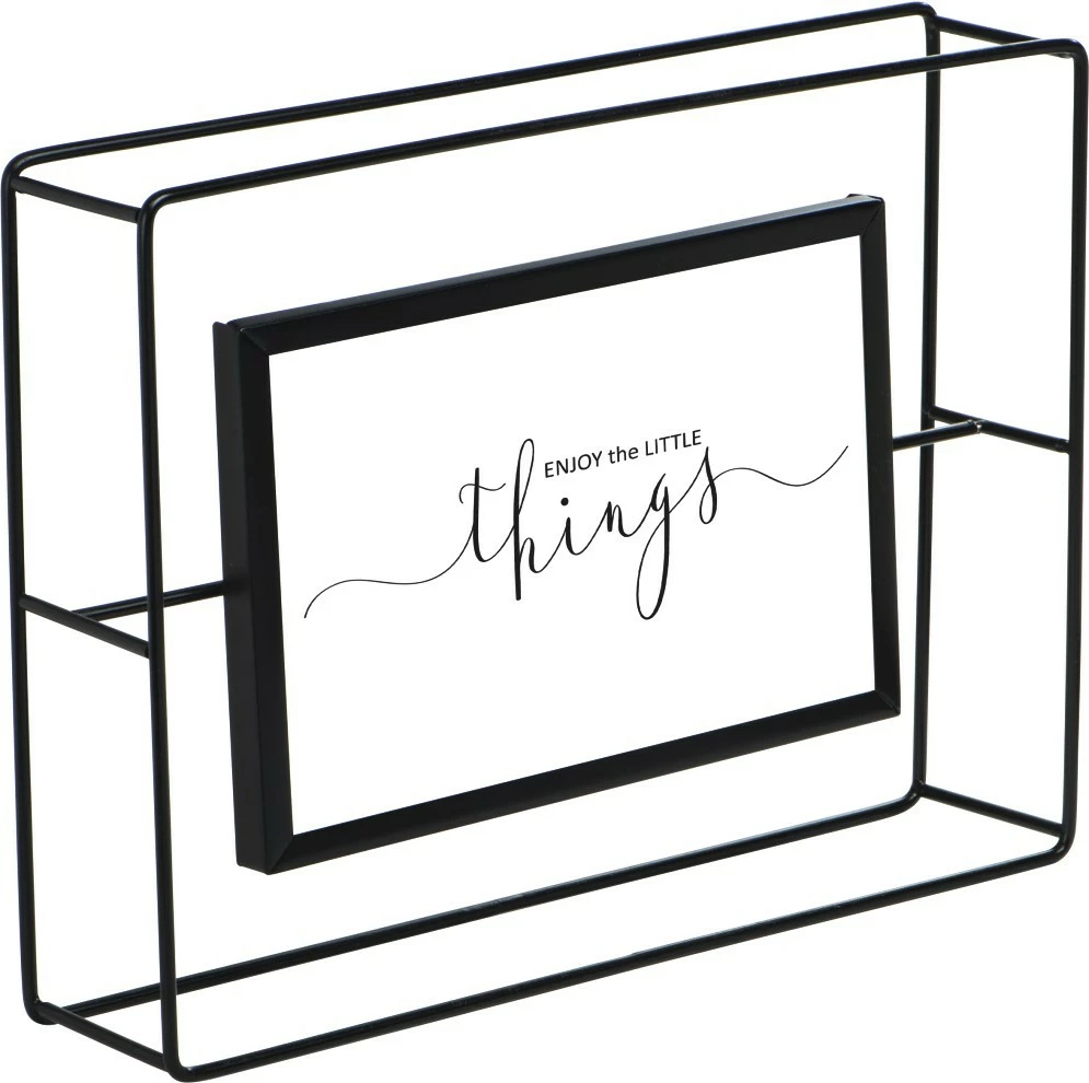 Portretna okvir 10x15, kovina, črn Hama