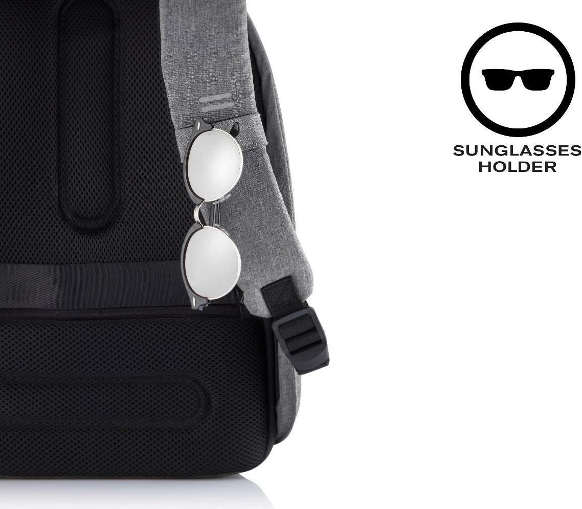 Protivlomni nahrbtnik Bobby Hero Small P705.702, XD Design, 13,3-palčni, 10,5 L, USB, RPET, siv