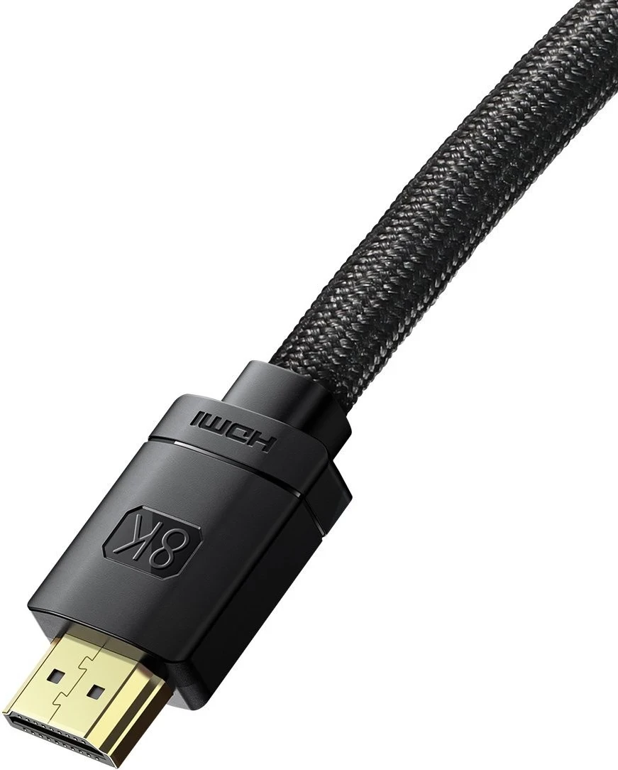 HDMI 2.1 kabel Baseus, visoka ločljivost, 8K 60 Hz, 3D, HDR, 48 Gbps, 2 m, črn