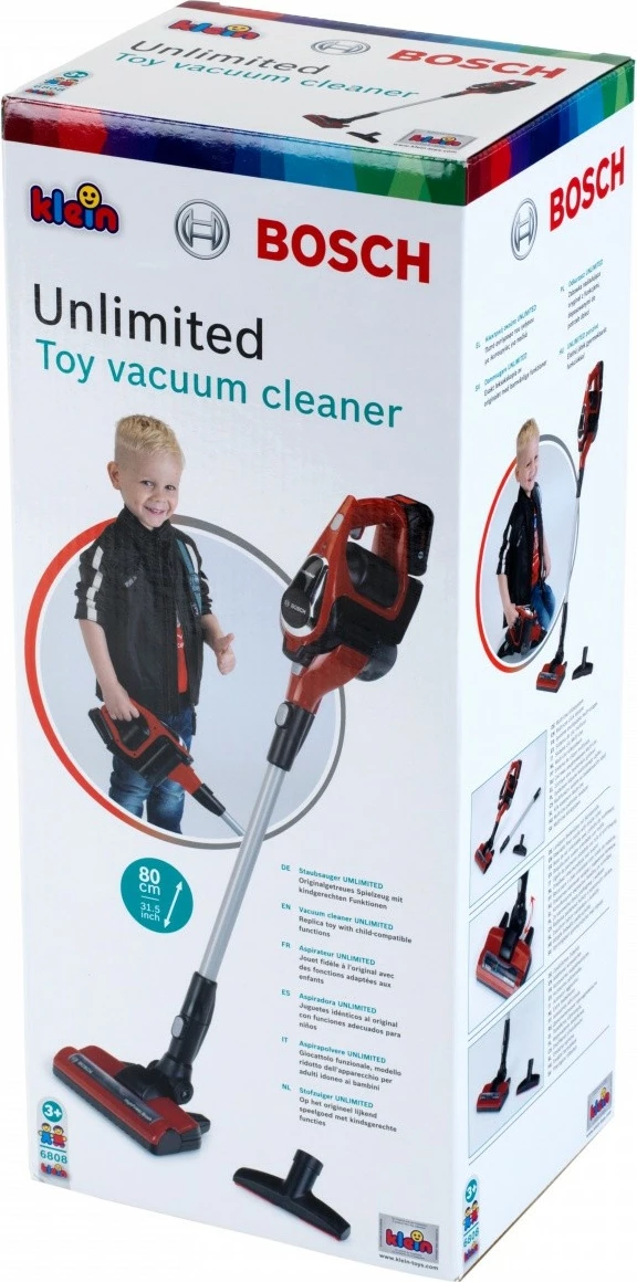 Igrača sesalnik Bosch Unlimited, za otroke, rdeče/črno/srebrno