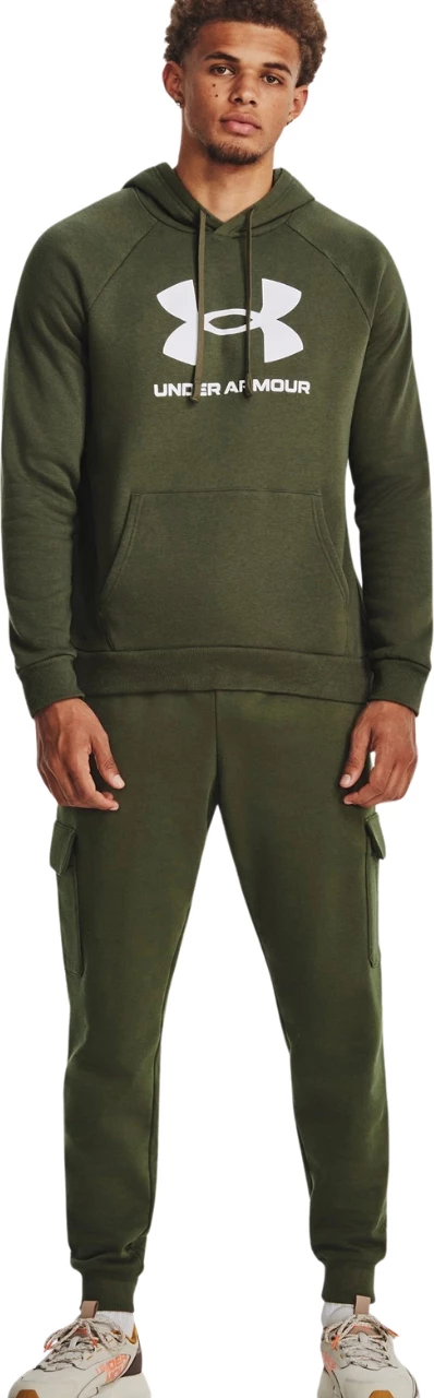 Pulover z kapuco za moške Under Armour, zelen