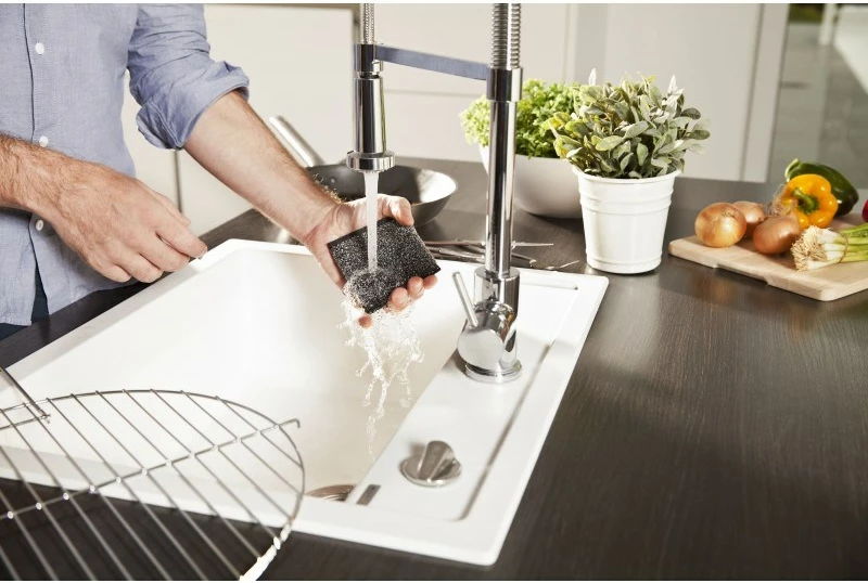 Grob čistilni gobici Glitzi Power Inox, Vileda, 2 kosa, sivi